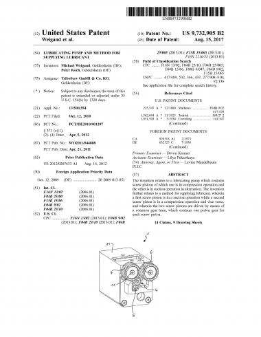 pumpenkörperpatent